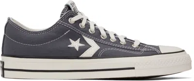 Converse Purple Star Player 76 Premium Canvas Sneakers In Plum Cove/vintage Wh