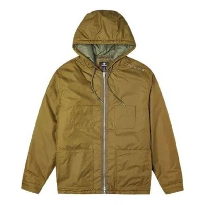 Converse Quilted Jacket 'olive Green' In Gray
