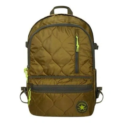 Converse Quilted Straight Edge Backpack 'moss' In Green