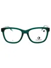 Converse Ladies Transparent Rectangular Eyeglass Frames Cv5118 In Green