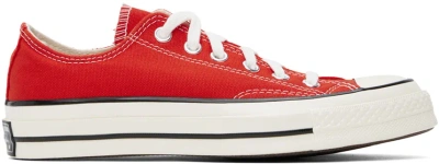 Converse Red Chuck 70 Low Top Sneakers In Fever Dream/egret/bl