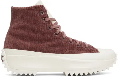 Converse Red Chuck Taylor All Star Lugged 2.0 Sneakers In Dark Wine/saddle/egr