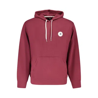 Converse Red Cotton Mens Sweatshirt In Burgundy