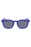 Converse Restore 52mm Square Sunglasses In Milky  Blue