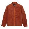 Converse Retro Solid Color Corduroy Jacket Red Brown