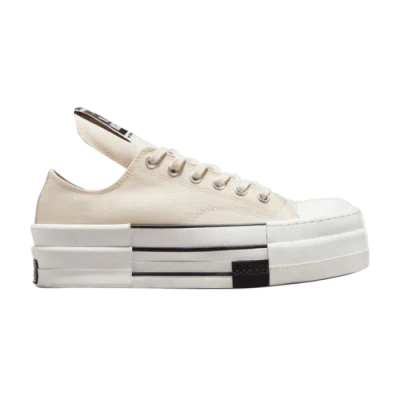 Pre-owned Converse Rick Owens X Drkshdw Dbl Drkstar Chuck 70 Low 'natural Ivory' A04955c In Natural Ivory/black/egret