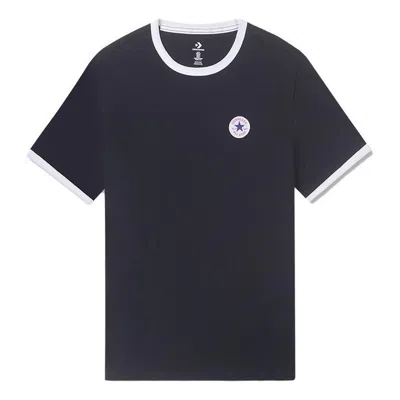 Converse Ringer Short Sleeve Tee 'black' In Blue