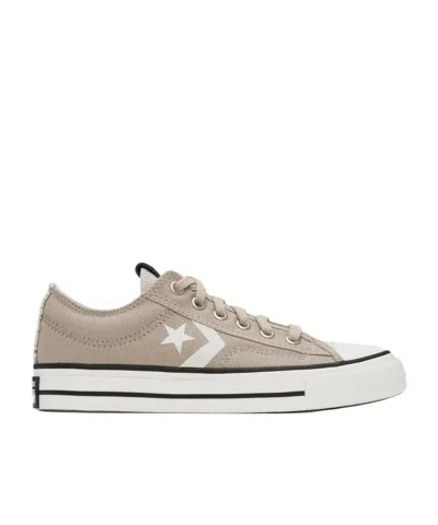 Converse Round Head Fastened With Low-top Casual Sneakers In White