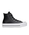 Converse Ctas Lift Clean Hi Sneakers In Black