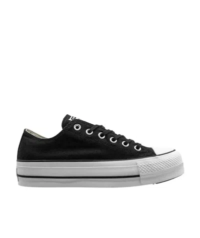 Converse Round Head Lacing Casual Sneakers In Black