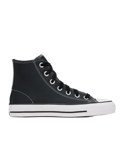 Converse Round Head Strapped High-top Casual Sneakers In Black