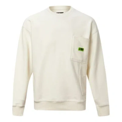 Converse Round-neck Long-sleeve Sweater Men White In Neutral