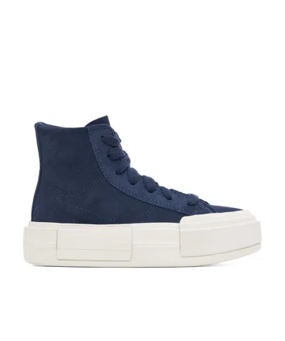 Converse Round Toe High Top Casual Shoes In Navy Blue