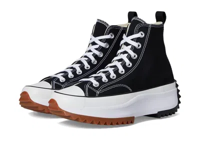 Converse Run Star Hike Canvas Platform Lace-up Boots Black/white/gum : In Multi