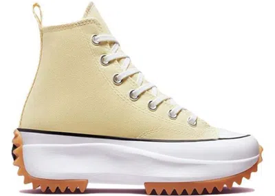 Pre-owned Converse Run Star Hike Hi Gum Sneakers In Lemon Drop/black/white In Multi