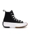 Converse Run Star Hike Hi Platform Sole Casual Sneakers In Black