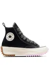 Converse Run Star Hike Hi Sneakers In Black