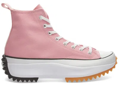 Pre-owned Converse Run Star Hike Hi Sneakers In Lotus Pink/white/black In Multi