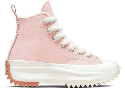 Pre-owned Converse Run Star Hike Hi Sneakers In Silt Red/vintage White/egret