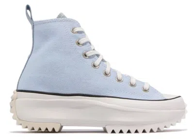 Pre-owned Converse Run Star Hike Hi Summer Denim (women's) Sneakers In Blue/vintage White/black