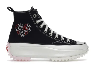 Pre-owned Converse Run Star Hike Hi Valentine's With Love (2022) Sneakers In Black/pink/university Red