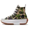 Converse Run Star Hike High 'archive Print Camo' In Green