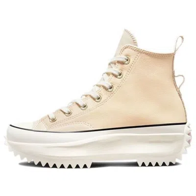 Converse Run Star Hike High 'earthy Tones - Light Twine' In Pink