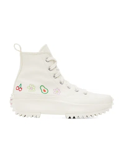 Converse Run Star Hike High-top Casual Board Shoes In White