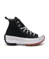 Converse Run Star Hike Hi Platform Sole Casual Sneakers In Black