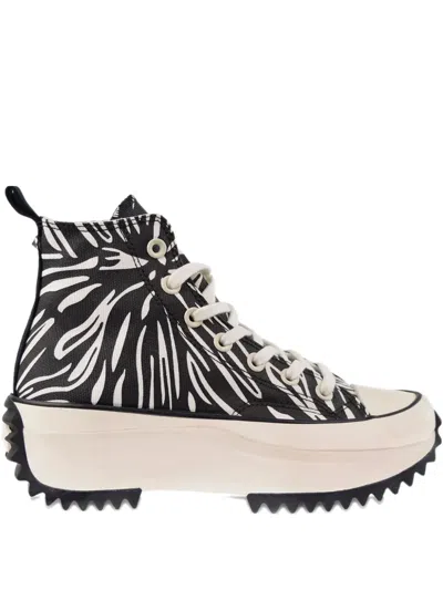 Converse Run Star Hike Platform "animalier In Black