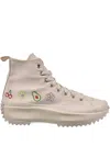 Converse Run Star Hike Platform Hi "embroidered Fruits & Florals In Neutral