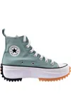 Converse Run Star Hike Platform Hi "jade Unity/black/white" Sneakers In Blue