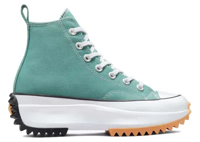 Pre-owned Converse Run Star Hike Platform Hi Sneakers In Jade Unity/black/white