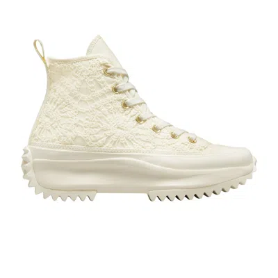 Pre-owned Converse Run Star Hike Platform High 'daisy Cord' In Cream