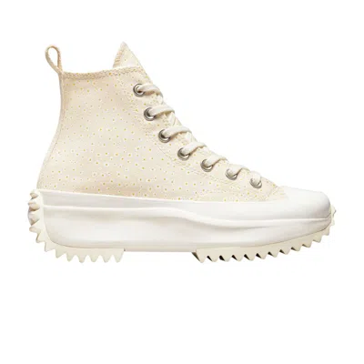 Pre-owned Converse Run Star Hike Platform High 'daisy' In Cream
