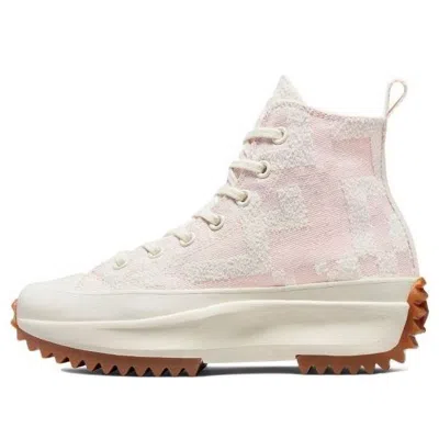 Converse Run Star Hike Platform High 'egret Pink Clay' In White