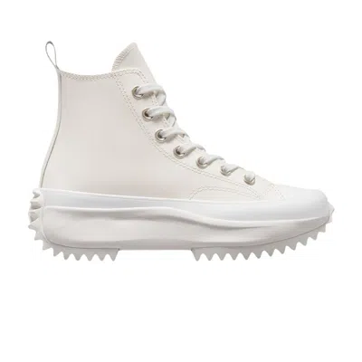 Pre-owned Converse Run Star Hike Platform High 'iridescent - Vintage White Pure Silver' In Cream