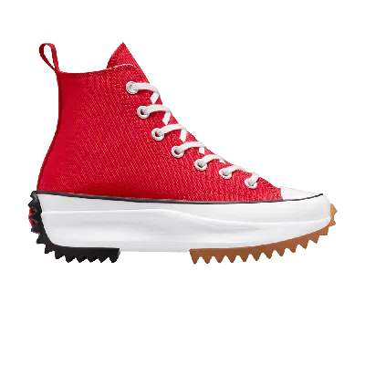 Pre-owned Converse Run Star Hike Platform High 'red'