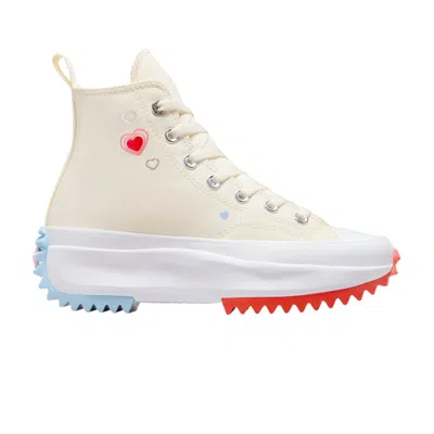 Pre-owned Converse Run Star Hike Platform High 'y2k Heart' | Cream | Men's Size 8.5 In White