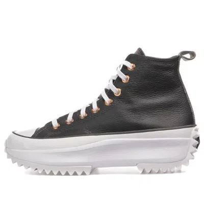 Converse Run Star Hike Platform Metallic & Leather High Top 'black'