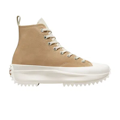 Pre-owned Converse Run Star Hike Platform Tri-panel High 'color Block - Hemp' In Brown