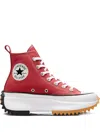Converse Run Star Hike "rhubarb Pie" Sneakers In Red