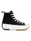 Converse Black Run Star Hike High Top Sneakers In Black