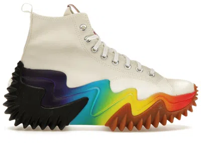 Pre-owned Converse Run Star Motion Platform Pride (2022) Sneakers In Egret/court Purple