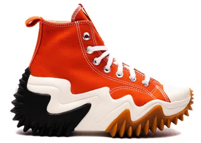 Pre-owned Converse Run Star Motion Platform Sneakers In Mantra Orange/black/egret