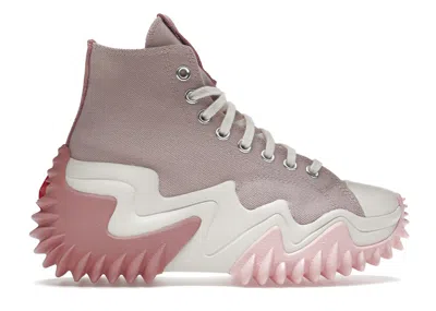 Pre-owned Converse Run Star Motion Platform Sneakers In Stone Mauve/rust Pink