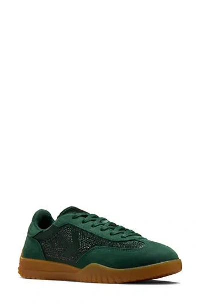 Converse Run Star Trainer Ox Sneaker In Deep Emerald/wh