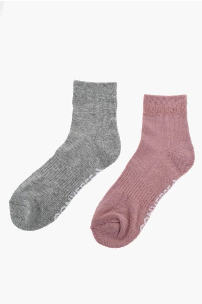 Converse Set Of 2 Stretch Cotton Socks