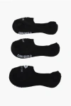 Converse Set Of 3 Solid Color Ultra Low Socks With Contrasting Logo