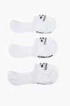 Converse Set Of 3 Solid Color Ultra Low Socks With Contrasting Logo